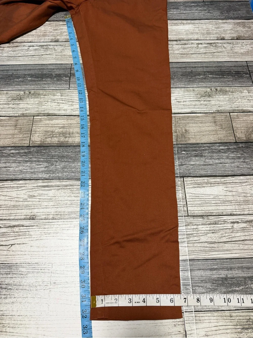 Banana Republic Slim Fit Traveler Chino Pants Men’s 33x34 Burnt Orange